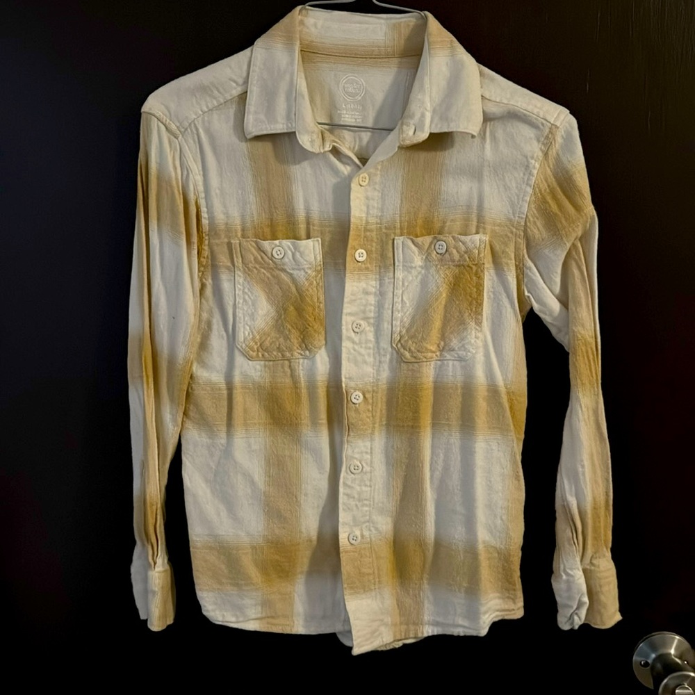Boys Flannel Botton Down Shirt - Size Large